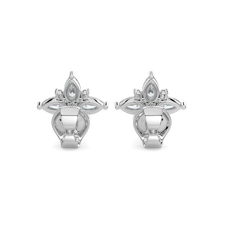 Stud Earrings with Total 2.00cts Lab-grown Diamonds
