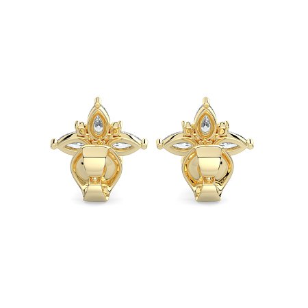 Stud Earrings with Total 2.00cts Lab-grown Diamonds