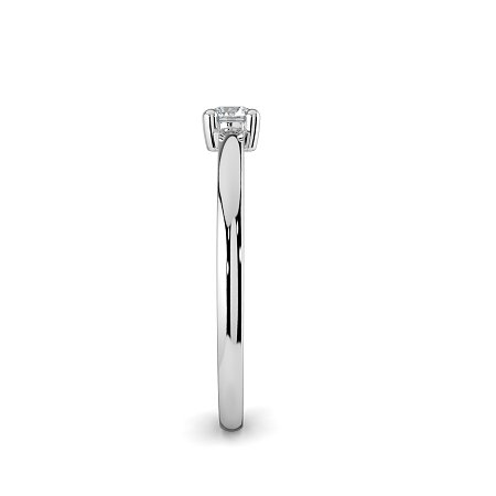 Stacker Ring with Single Diamond 0.1cts