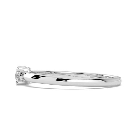 Stacker Ring with Single Diamond 0.1cts