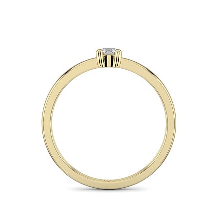 Stacker Ring with Single Diamond 0.1cts