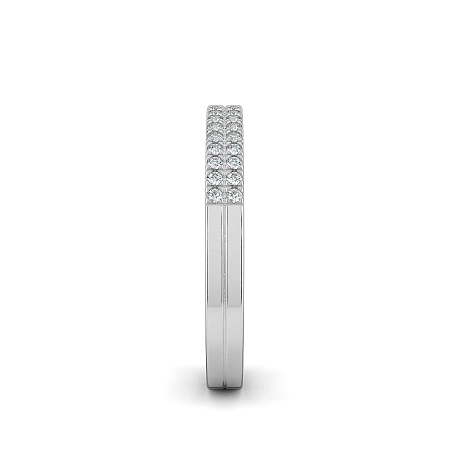 Double Row Natural Diamond Stacker Ring 0.20cts Total Weight
