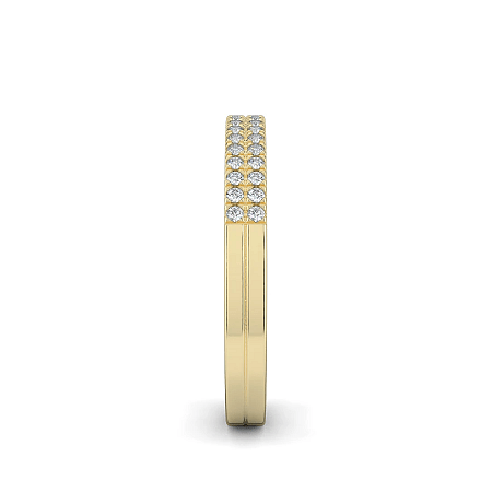 Double Row Natural Diamond Stacker Ring 0.20cts Total Weight