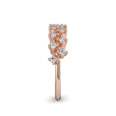 Cluster Claw Set Stacker Ring