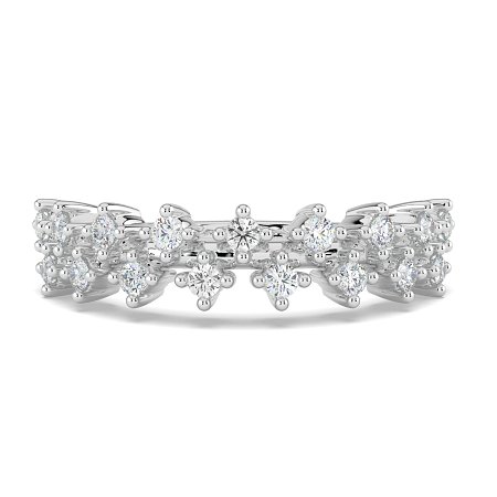 Cluster Claw Set Stacker Ring