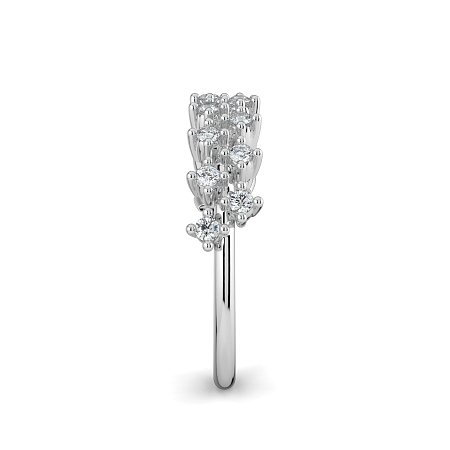 Cluster Claw Set Stacker Ring