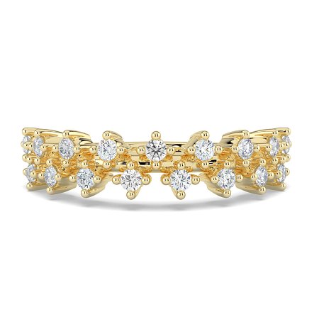 Cluster Claw Set Stacker Ring