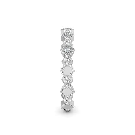 Bead and Milgrain Stacker Ring