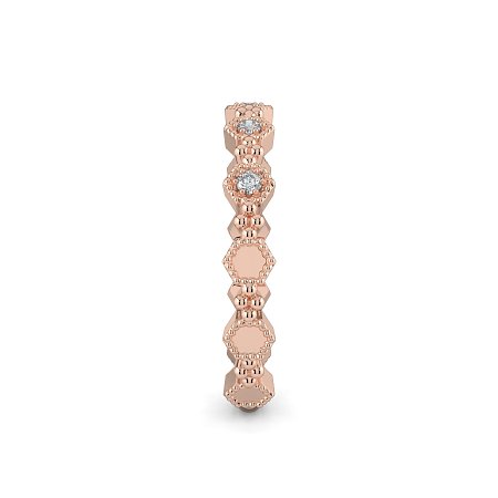 Bead and Milgrain Stacker Ring