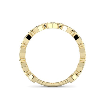 Bead and Milgrain Stacker Ring