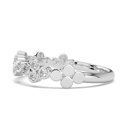 Stacker Ring with Crossed Bezels