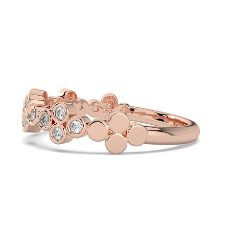 Stacker Ring with Crossed Bezels