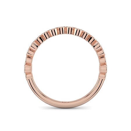 Stacker Ring with Crossed Bezels