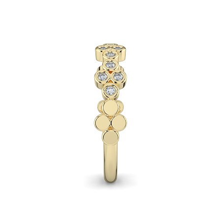 Stacker Ring with Crossed Bezels