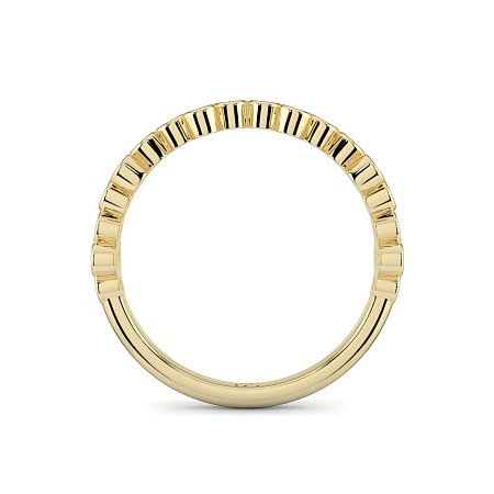 Stacker Ring with Crossed Bezels