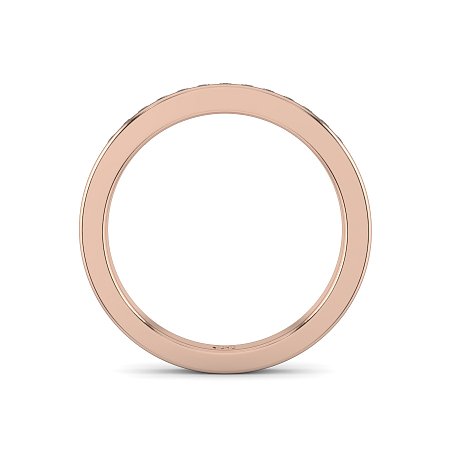 Stacker Ring with Diamonds in Channel