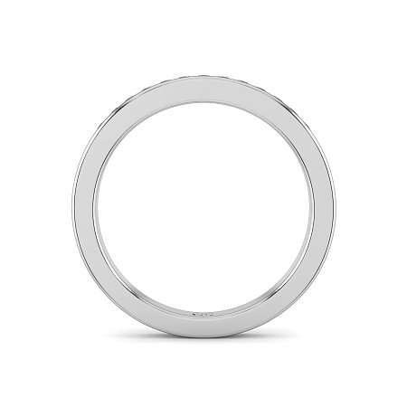 Stacker Ring with Diamonds in Channel