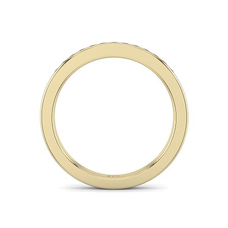 Stacker Ring with Diamonds in Channel