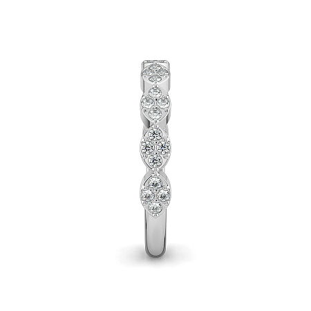 Marquise Shaped Natural Diamond Stacker Ring 0.20cts Total Weight