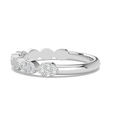Marquise Shaped Natural Diamond Stacker Ring 0.20cts Total Weight