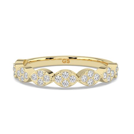 Fancy Shaped Set Stacker Ring