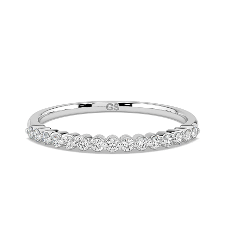 Thin Natural Diamond Stacker Ring 0.12cts Total Weight