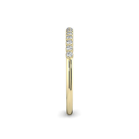Thin Natural Diamond Stacker Ring 0.12cts Total Weight