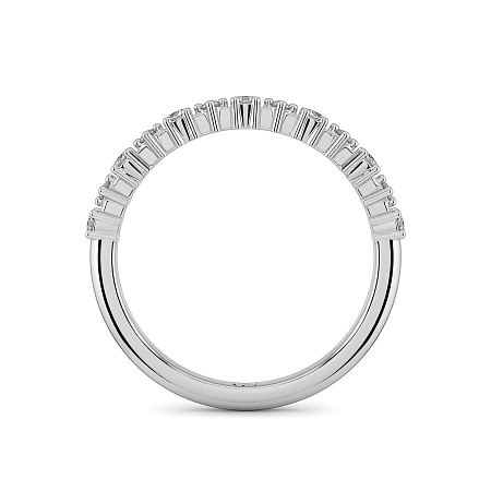 Claw Set Stacker Wedding Ring with Natural Diamonds 0.15ct Total Weight