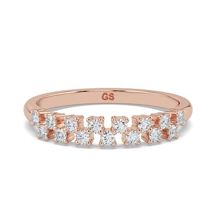 Cluster Claw Set Stacker Ring