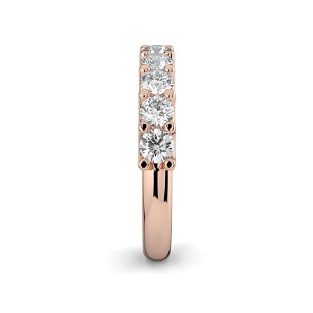 Stacker Ring with U-shaped Prong Setting