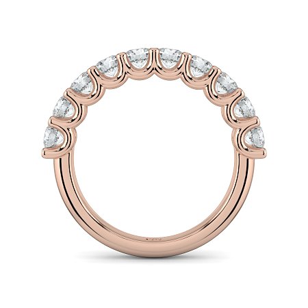 Stacker Ring with U-shaped Prong Setting