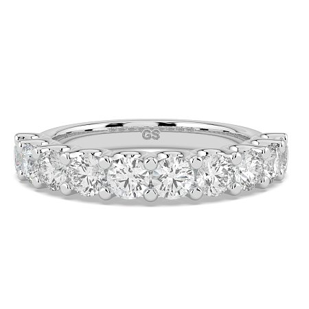Stacker Ring with U-shaped Prong Setting