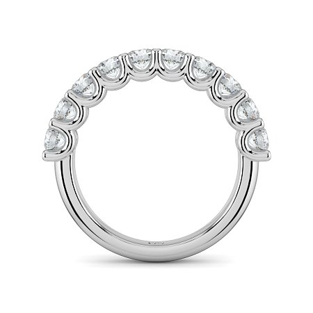 Stacker Ring with U-shaped Prong Setting