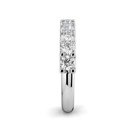 Stacker Ring with U-shaped Prong Setting
