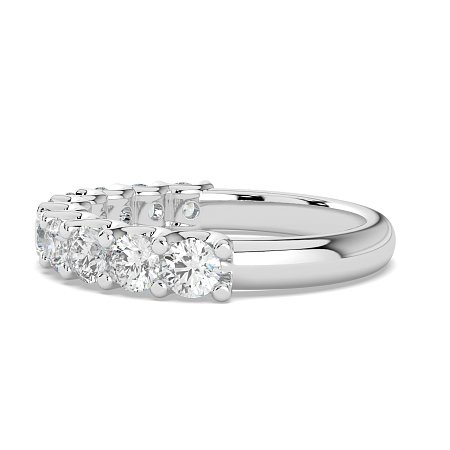 Stacker Ring with U-shaped Prong Setting