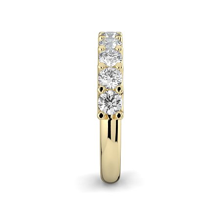 Stacker Ring with U-shaped Prong Setting
