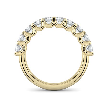 Stacker Ring with U-shaped Prong Setting