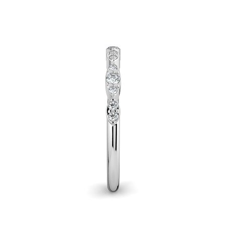 Marquise Shaped Stacker Ring