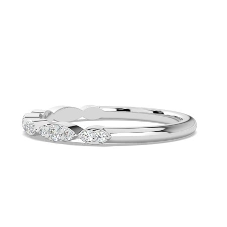 Marquise Shaped Stacker Ring