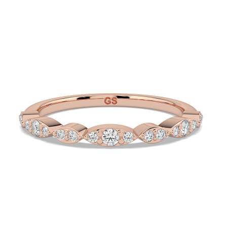 Marquise Shaped Stacker Ring