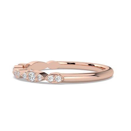 Marquise Shaped Stacker Ring