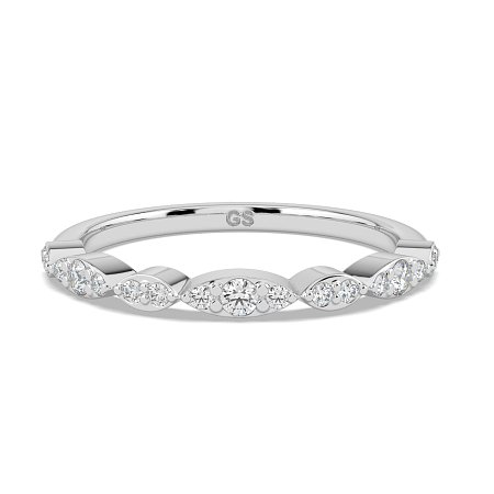 Marquise Shaped Stacker Ring