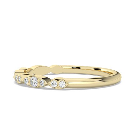 Marquise Shaped Stacker Ring