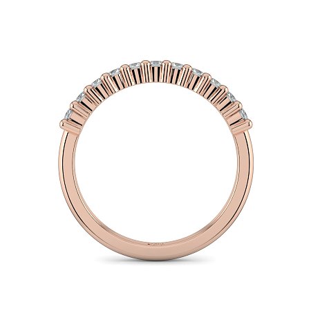 Stacker Ring with Shared Claws Diamonds of 0.24cts