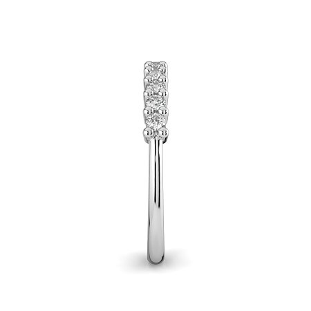 Stacker Ring with Shared Claws Diamonds of 0.24cts