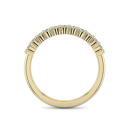 Stacker Ring with Shared Claws Diamonds of 0.24cts
