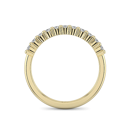 Stacker Shared Claw Wedding Ring with Natural Diamonds 0.24ct Total Weight