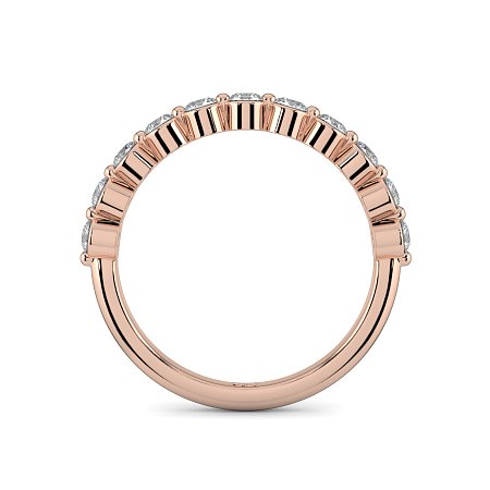 Stacker Ring with Shared Claws Diamonds of 0.50cts