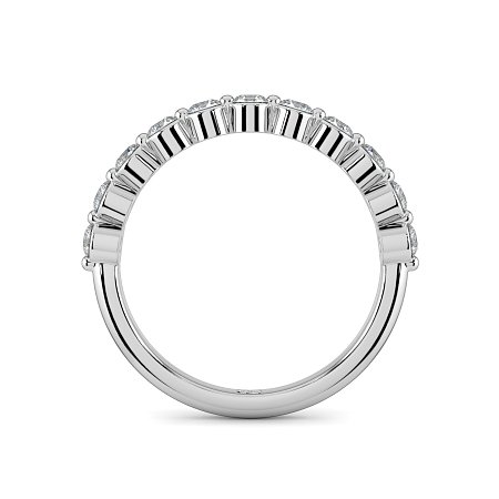 Stacker Ring with Shared Claws Diamonds of 0.50cts