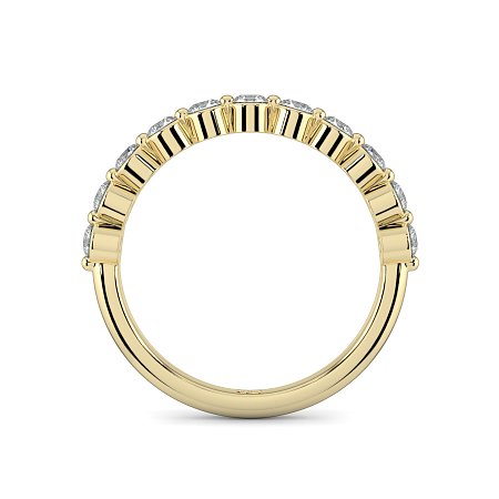 Stacker Ring with Shared Claws Diamonds of 0.50cts